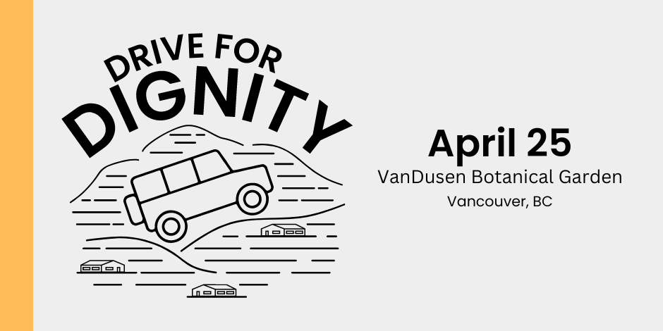 Drive for Dignity, April 25, 2023, in Vancouver, BC.